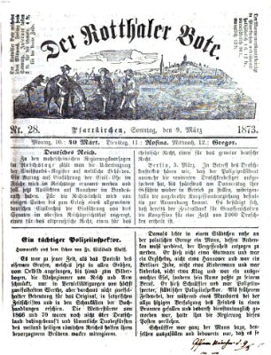 Rottaler Bote Sonntag 9. März 1873