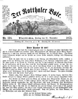 Rottaler Bote Freitag 21. November 1873