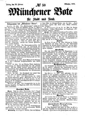Münchener Bote für Stadt und Land Freitag 28. Februar 1873