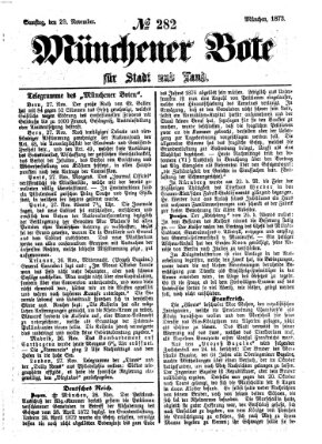 Münchener Bote für Stadt und Land Samstag 29. November 1873