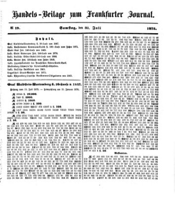 Frankfurter Journal Samstag 31. Juli 1875