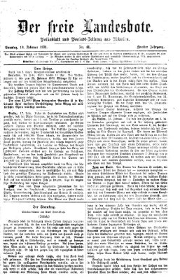 Der freie Landesbote Sonntag 19. Februar 1871