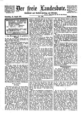Der freie Landesbote Donnerstag 22. August 1872