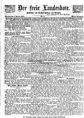 Der freie Landesbote Sonntag 5. Januar 1873
