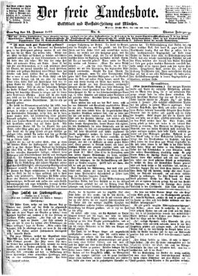 Der freie Landesbote Samstag 11. Januar 1873