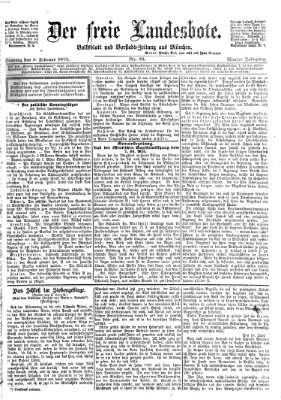 Der freie Landesbote Sonntag 9. Februar 1873