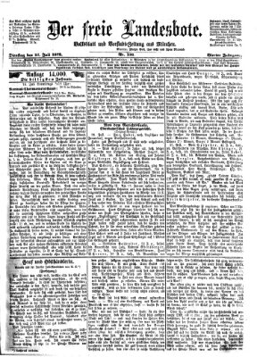 Der freie Landesbote Dienstag 15. Juli 1873