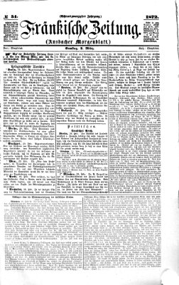 Fränkische Zeitung (Ansbacher Morgenblatt) Samstag 2. März 1872
