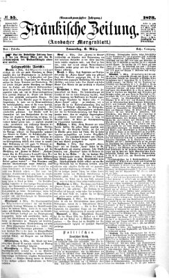 Fränkische Zeitung (Ansbacher Morgenblatt) Donnerstag 6. März 1873