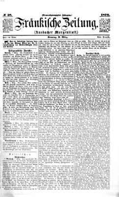 Fränkische Zeitung (Ansbacher Morgenblatt) Sonntag 9. März 1873