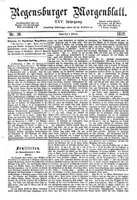 Regensburger Morgenblatt Donnerstag 8. Februar 1872
