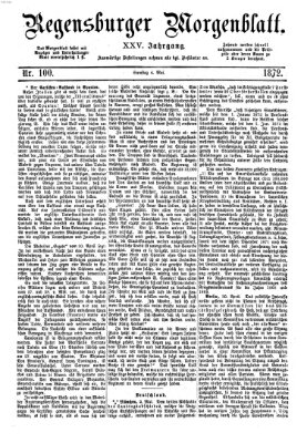 Regensburger Morgenblatt Samstag 4. Mai 1872