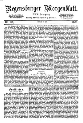 Regensburger Morgenblatt Mittwoch 10. Juli 1872