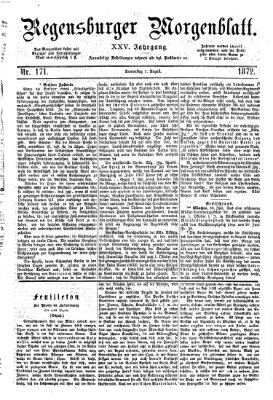 Regensburger Morgenblatt Donnerstag 1. August 1872