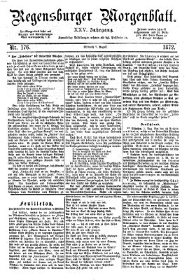Regensburger Morgenblatt Mittwoch 7. August 1872
