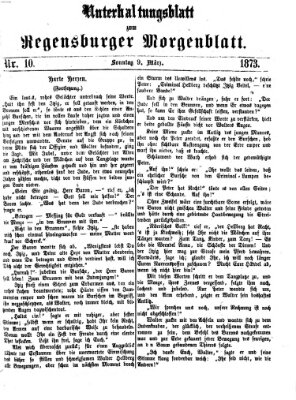 Regensburger Morgenblatt Sonntag 9. März 1873