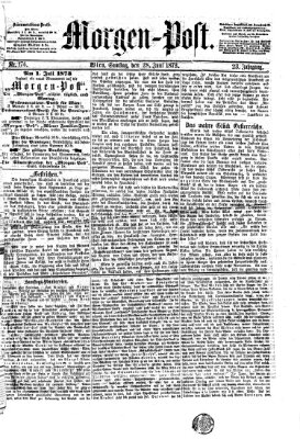 Morgenpost Samstag 28. Juni 1873