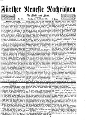 Fürther neueste Nachrichten für Stadt und Land (Fürther Abendzeitung) Samstag 19. Oktober 1872