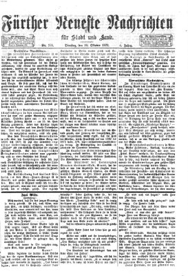 Fürther neueste Nachrichten für Stadt und Land (Fürther Abendzeitung) Dienstag 29. Oktober 1872