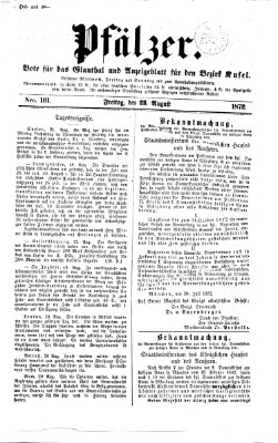 Pfälzer Freitag 23. August 1872