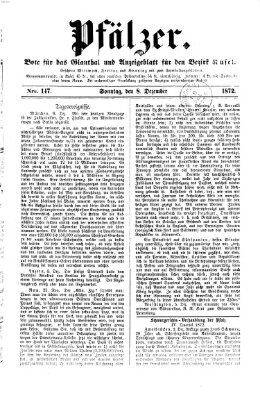 Pfälzer Sonntag 8. Dezember 1872