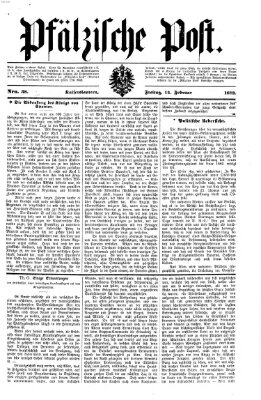 Pfälzische Post Freitag 14. Februar 1873