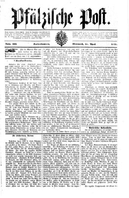 Pfälzische Post Mittwoch 30. April 1873