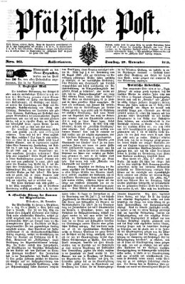 Pfälzische Post Samstag 29. November 1873