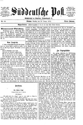 Süddeutsche Post Samstag 20. Januar 1872
