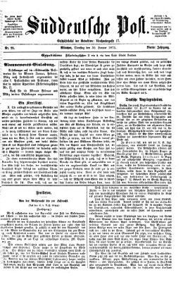 Süddeutsche Post Dienstag 30. Januar 1872