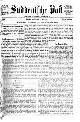 Süddeutsche Post Mittwoch 6. März 1872