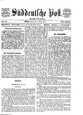 Süddeutsche Post Freitag 2. August 1872