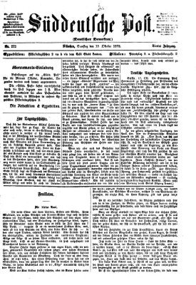 Süddeutsche Post Samstag 19. Oktober 1872