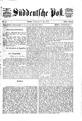 Süddeutsche Post Samstag 12. April 1873