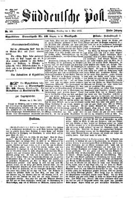 Süddeutsche Post Samstag 3. Mai 1873