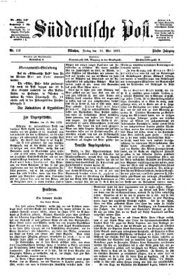 Süddeutsche Post Freitag 16. Mai 1873