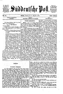 Süddeutsche Post Sonntag 14. Dezember 1873