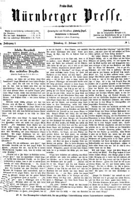 Nürnberger Presse Samstag 17. Februar 1872