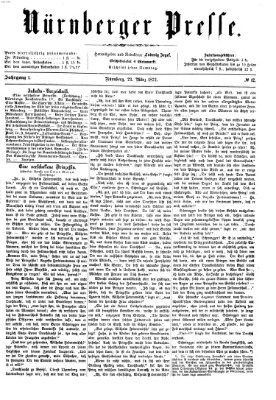 Nürnberger Presse Samstag 23. März 1872