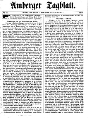 Amberger Tagblatt Montag 29. Januar 1872