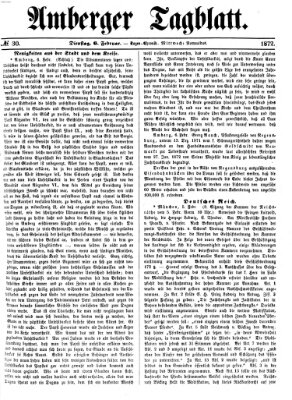 Amberger Tagblatt Dienstag 6. Februar 1872