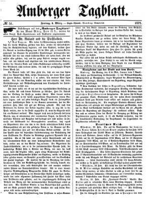 Amberger Tagblatt Freitag 1. März 1872