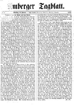Amberger Tagblatt Samstag 11. Januar 1873