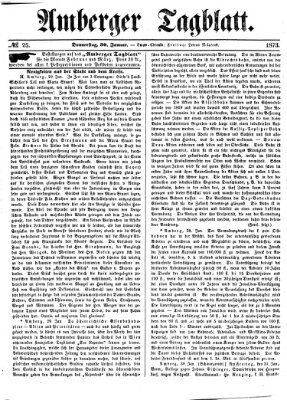 Amberger Tagblatt Donnerstag 30. Januar 1873