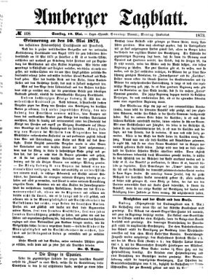Amberger Tagblatt Samstag 10. Mai 1873