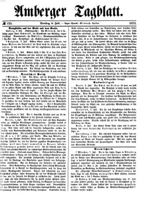 Amberger Tagblatt Dienstag 8. Juli 1873