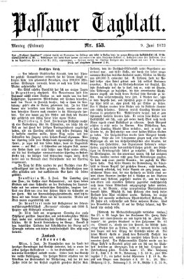 Passauer Tagblatt Montag 9. Juni 1873