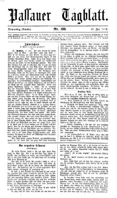 Passauer Tagblatt Donnerstag 10. Juli 1873
