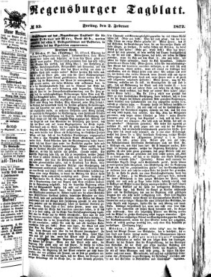 Regensburger Tagblatt Freitag 2. Februar 1872