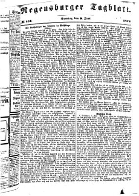 Regensburger Tagblatt Sonntag 9. Juni 1872